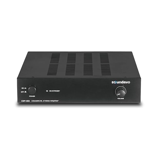 Soundavo CSA-150 Stereo Amplifier: 450W Bridgeable Power for Home & Commercial Audio