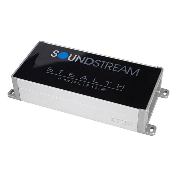 Soundstream ST2.1000D Stealth Series 1000W Class D 2 Channel Amplifier for Powerful Audio Performance