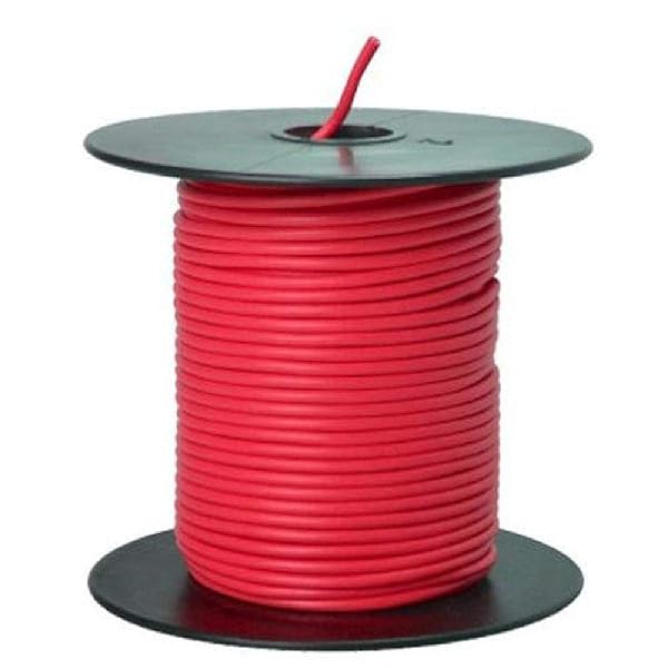 Southwire 55667423 18-Gauge Red Primary Wire Bulk Spool - 100 Feet for DIY Projects