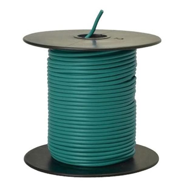 Southwire 56421923 14-Gauge Green Primary Wire Bulk Spool - 100 Feet for Electrical Projects
