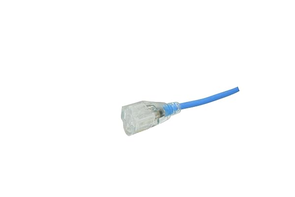 Southwire Coldflex 100Ft Light Duty Extension Cord - 16 Gauge, 3 Conductor, Cold Weather, Blue - Durable & Reliable Power Solution - Image 5