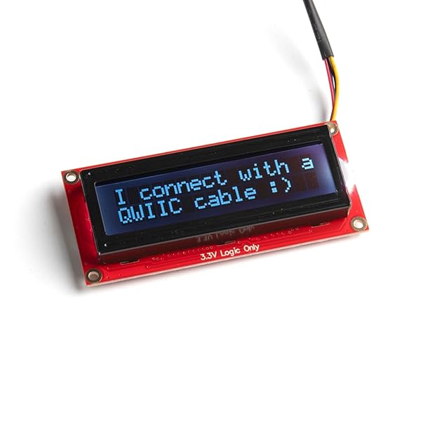 SparkFun 16x2 SerLCD RGB Text Display with Qwiic Red Green Blue on Black 3.3v Logic Power
