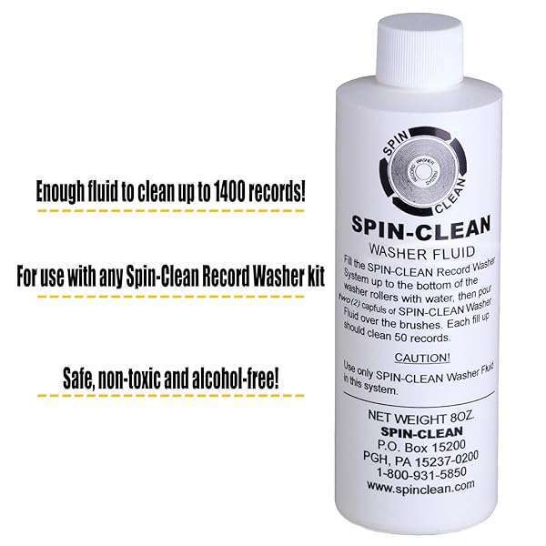 Spin-Clean Record Washer Fluid 8oz: Alcohol-Free Vinyl Record Cleaner for Pristine Sound - Image 3