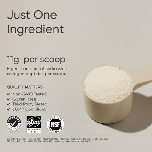 Sports Research Collagen Peptides: Hydrolyzed Type 1 & 3 for Healthy Skin, Joints & Nails - Easy Mixing Protein Supplement - Image 4