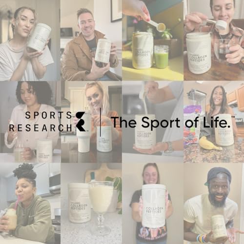 Sports Research Collagen Peptides: Hydrolyzed Type 1 & 3 for Healthy Skin, Joints & Nails - Easy Mixing Protein Supplement - Image 10