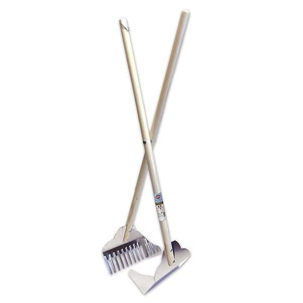 Spotty Easy Pet Dog Waste Pick Up Metal Tray Lightweight Scissor Pooper Scooper with Rake for Effortless Cleanup