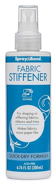 SpraynBond Fabric Stiffener 6.8 OZ (200mL) - Perfect for Crafting & DIY Projects