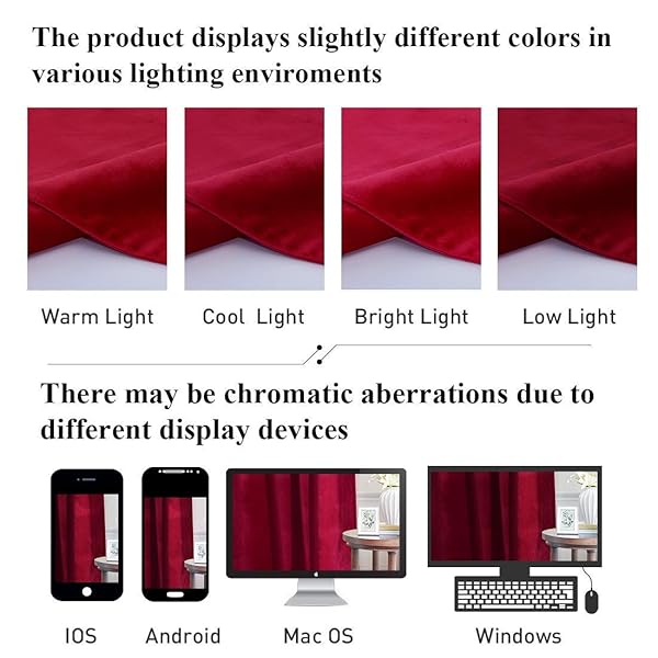 StangH Extra Wide Red Room Darkening Curtains 120 Inches Long Velvet Drapes for Window Decor and Holiday Backdrop 100 x 120 Inch Panel - Image 7