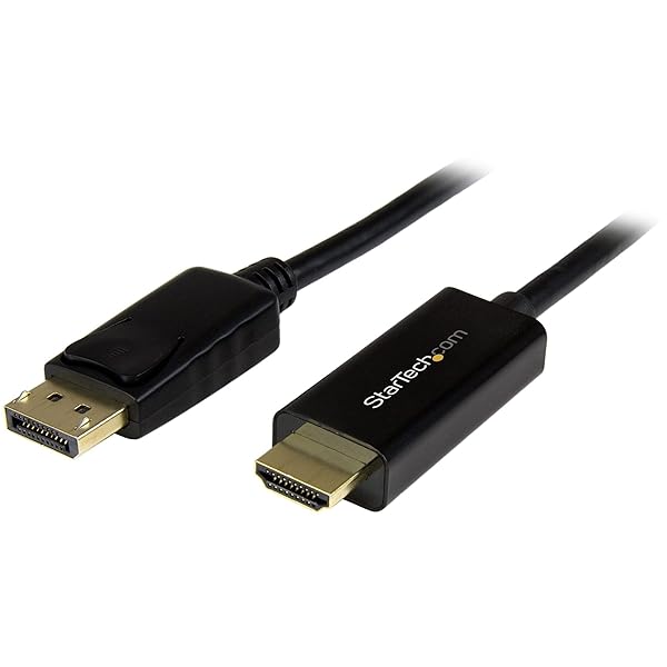 StarTech 6ft DisplayPort to HDMI Cable - 4K 30Hz Adapter with Latching DP Connector - DP2HDMM2MB