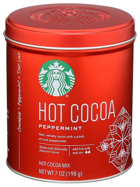 Starbucks Peppermint Hot Cocoa 7oz: Indulge in Festive Flavor This Winter!