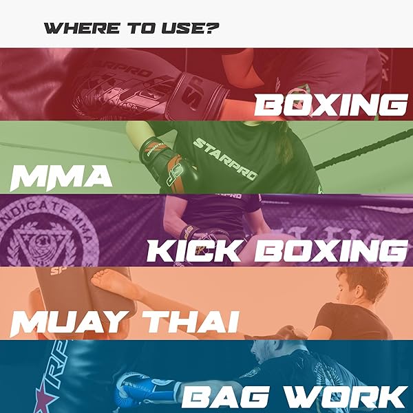 Starpro Adult Boxing Gloves: Durable Kickboxing & Training Gear for Men & Women - Multiple Colors & Sizes Available - Image 7