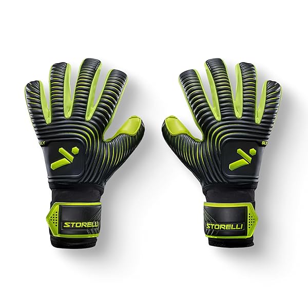 Storelli Silencer Sly Goalkeeper Gloves - High-Impact Protection, Unisex, Size 11, Includes Glove Bag - Perfect Soccer Accessories