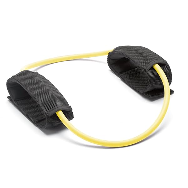 STOTT PILATES "Stott Pilates MERRITHEW Strength Tubing - Regular Resistance Ankle Band (Lemon) 35" / 89 cm for Effective Workouts"