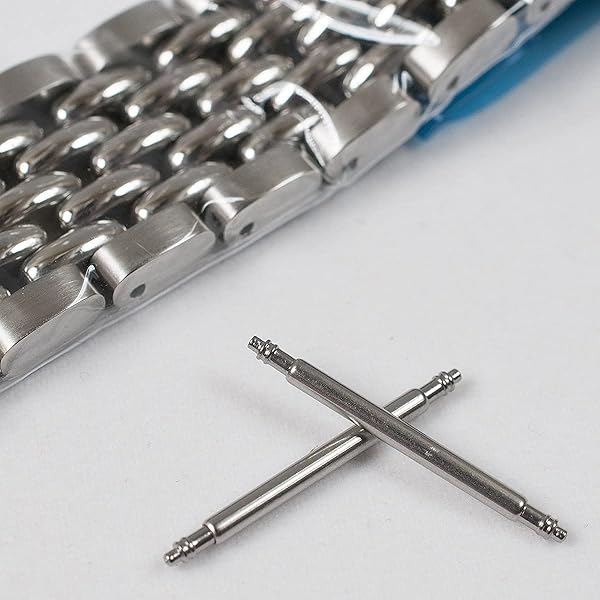 StrapHabit Beads of Rice Watch Bracelet Band Strap - Stainless Steel Vintage BOR 18mm 19mm 20mm 21mm 22mm 24mm (Black, 24mm) - Image 4