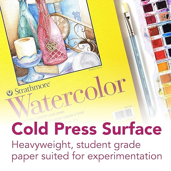 "Strathmore Watercolor Spiral Paper Pad 11"x15" - 12 Sheets for Artists | Buy Now!" - Image 4