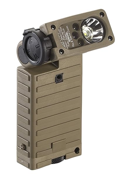 Streamlight 14007 Sidewinder Flashlight: 55 Lumens, Multi-LED Colors, Coyote Green - Perfect for Outdoor Adventures