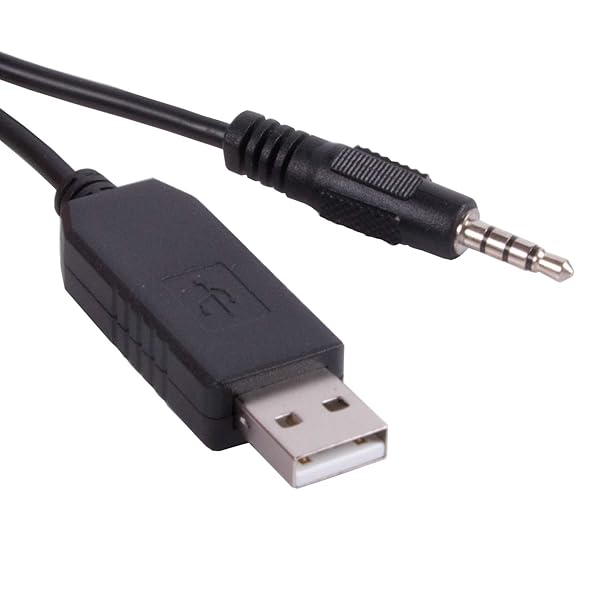 Suamdoen FT232RL USB to 3.5mm AJ TRRS Cable Compatible with Yaesu FT VX FTH CT-42 for Clear Audio Connection