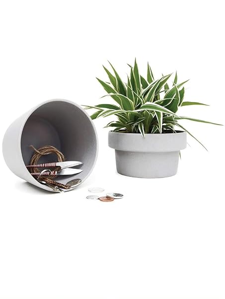 Secret Key Hider Flower Pot: Discreet Safe for Keys & Cash | Suck UK Plant Pots