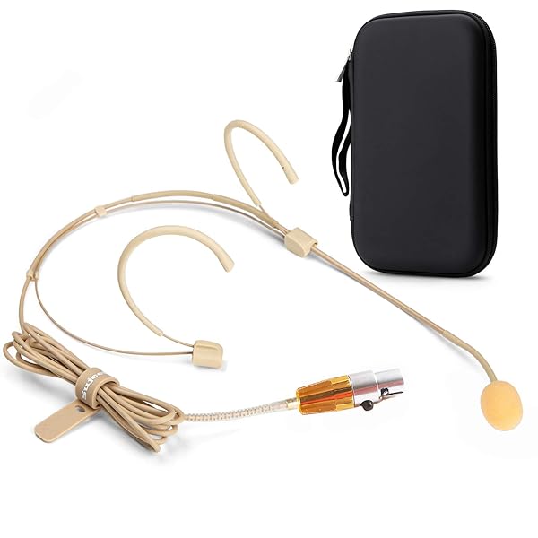 Sujeetec Discreet Sujeetec Dual Ear Hook Headset Microphone for AKG Wireless - Perfect for Lectures, Theater, Podcasts & Live Performances