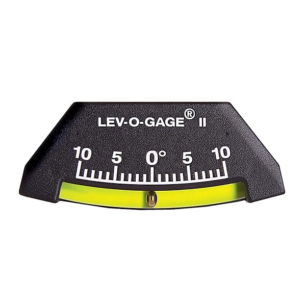 Sun Company Lev-o-Gage II Marine Clinometer: Shatterproof Trim Aid for Boats
