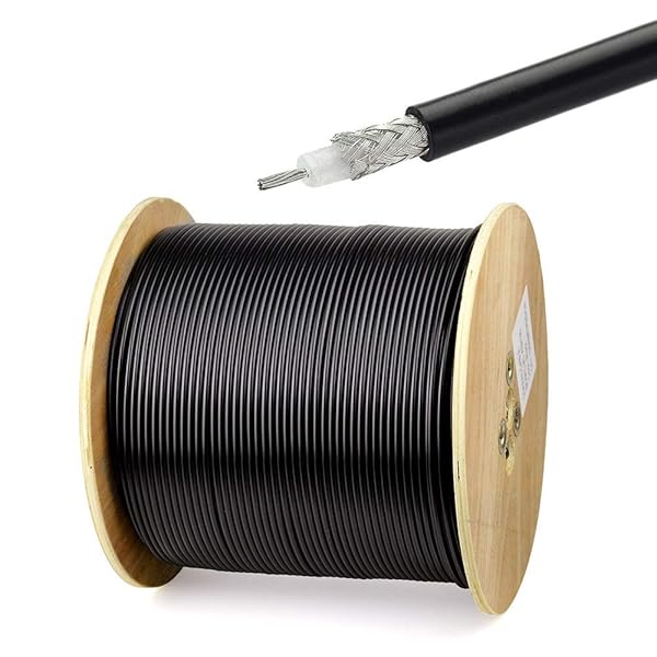 Superbat Superbat RG58 Coaxial Cable 50ft 50 Ohm RG58 Coax Cable for WiFi Router Radio Antenna Extension Cable