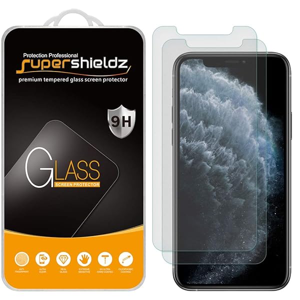 Supershieldz Anti-Glare Matte Screen Protector for iPhone 11 Pro Xs X 5.8 Inch 2 Pack Tempered Glass Anti Fingerprint Scratch Bubble Free