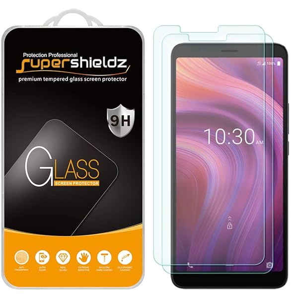 Supershieldz Supershieldz 2 Pack Tempered Glass Screen Protector for Alcatel 3V 2019 6.7 Inch Anti Scratch Bubble Free