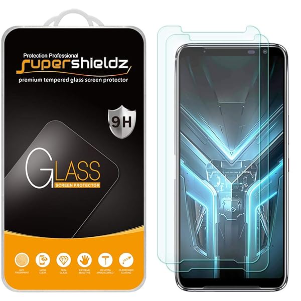 Supershieldz Supershieldz 2 Pack Tempered Glass Screen Protector for Asus ROG Phone 3 Anti Scratch Bubble Free