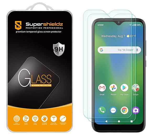 Supershieldz Supershieldz 2 Pack Tempered Glass Screen Protector for Cricket Influence AT&T Maestro Plus V350U Anti Scratch Bubble Free