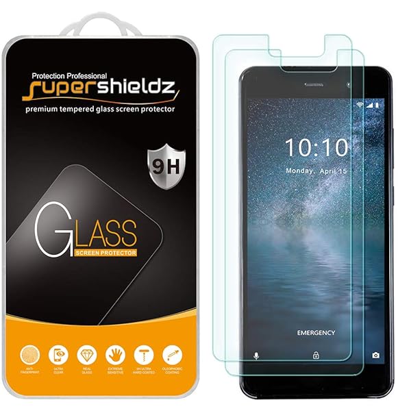 Supershieldz 2 Pack Tempered Glass Screen Protector for Foxxd Miro Anti Scratch Bubble Free