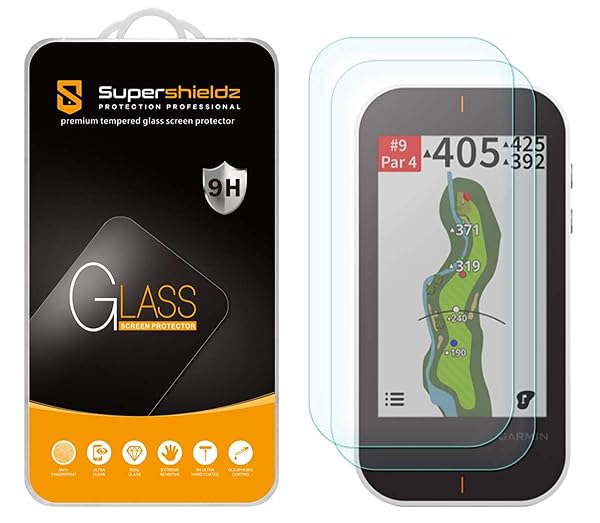 Supershieldz 2 Pack Tempered Glass Screen Protector for Garmin Approach G80 Anti Scratch Bubble Free Protection