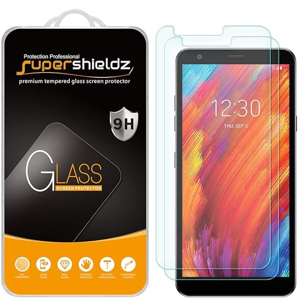 Supershieldz 2 Pack Tempered Glass Screen Protector for LG Aristo 4 Plus Anti Scratch Bubble Free