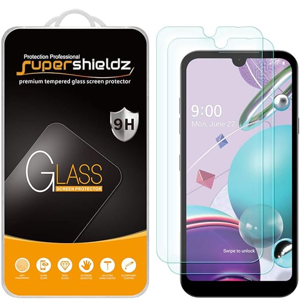 Supershieldz 2 Pack Tempered Glass Screen Protector for LG Tribute Monarch Anti Scratch Bubble Free