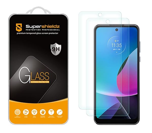 Supershieldz (2 Pack) Designed for Motorola Moto G Power 5G (2023) [Not Fit for 2020-2022 Model] Tempered Glass Screen Protector, Anti Scratch,
