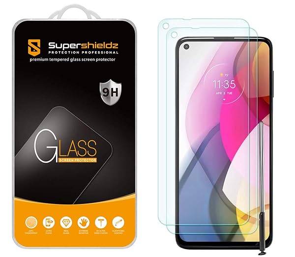 Supershieldz 2 Pack Tempered Glass Screen Protector for Motorola Moto G Stylus 2021 Anti Scratch Bubble Free Not Fit for 2020 Version