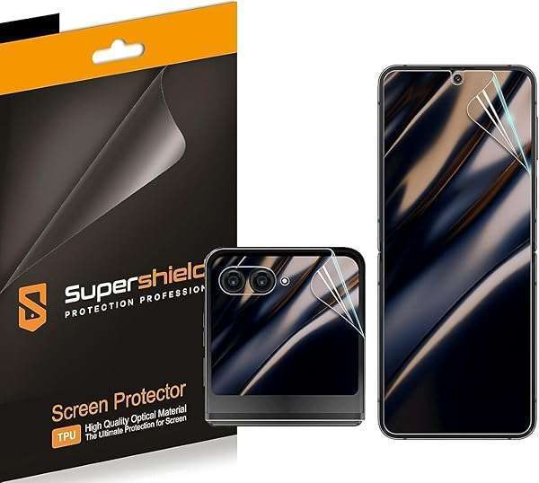 Supershieldz Screen Protector for Motorola Razr+ (2023) - 2 Pack High Definition Clear TPU Shields