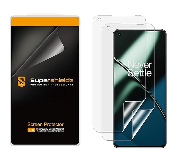 Supershieldz (2 Pack) Designed for OnePlus 11 5G Screen Protector, High Definition Clear Shield (TPU)