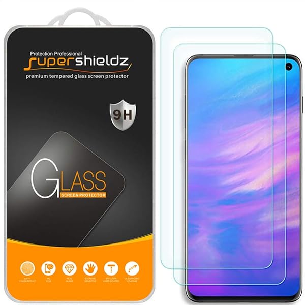Supershieldz Supershieldz 2 Pack Tempered Glass Screen Protector for Samsung Galaxy S10e Anti Scratch Bubble Free