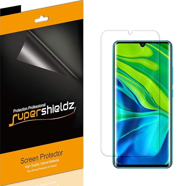 Supershieldz 2 Pack Screen Protector for Xiaomi Mi Note 10 and Mi Note 10 Pro Full Coverage High Definition Clear TPU Shield