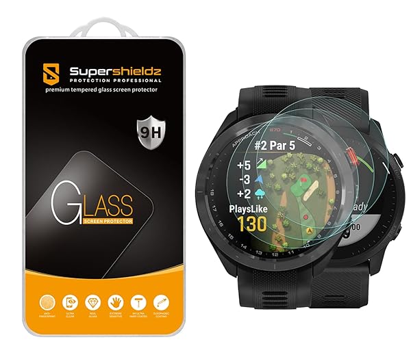 Supershieldz 3 Pack Tempered Glass Screen Protector for Garmin Forerunner 945 LTE Anti Scratch Bubble Free