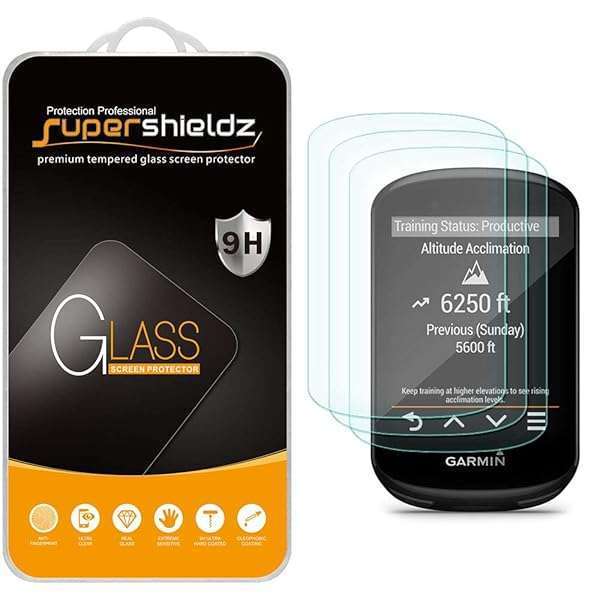 Supershieldz Supershieldz 3-Pack Tempered Glass Screen Protector for Garmin Edge 530 & 830 - 0.33mm, Anti-Scratch, Bubble-Free