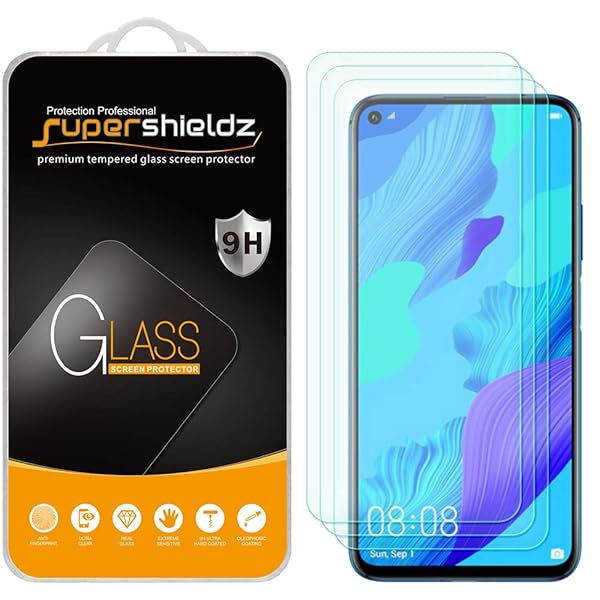 Supershieldz 3 Pack Tempered Glass Screen Protector for Huawei Nova 5T Anti Scratch Bubble Free Protection