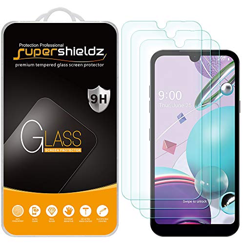 Supershieldz 3 Pack Tempered Glass Screen Protector for LG K8X Anti Scratch Bubble Free