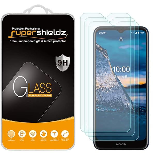 Supershieldz 3 Pack Tempered Glass Screen Protector for Nokia C5 Endi Anti Scratch Bubble Free Protection