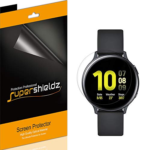 Supershieldz 3 Pack Screen Protector for Samsung Galaxy Watch Active2 Full Coverage High Definition Clear Shield TPU