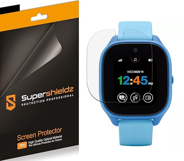 Supershieldz (3 Pack) Designed for Verizon (Gizmo Watch 3) Screen Protector, High Definition Clear Shield (TPU)