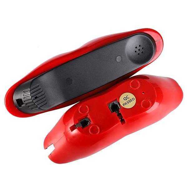 Buy Suwimut Red Mouth Telephone: Cute Corded Lip Phone for Home & Office Decor - Perfect Gift Idea! - Image 5