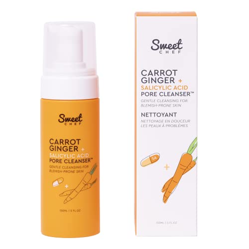 Sweet Chef Sweet Chef Carrot Ginger Pore Cleanser: Foaming Face Wash for Blemish-Prone Skin & Brightening Exfoliation