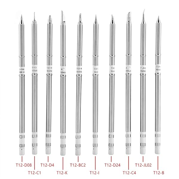 10PCS T12 Series Soldering Iron Tips for FX-951 Rework Station - High-Quality Replacement Welding Tools - Image 3