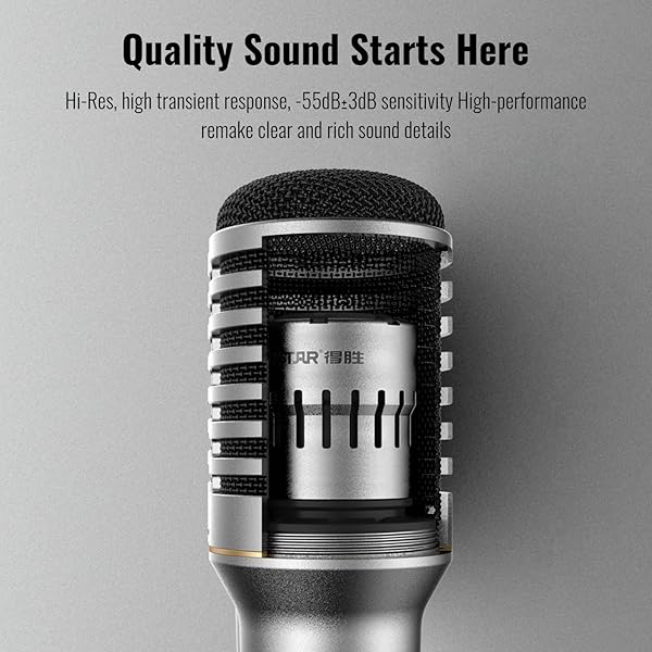 TAKSTAR TA-68 Vocal Microphone Pro Quality Dynamic Mic for Stage Studio Podcasting with Shock-Mounted Cartridge and Metal Suitcase - Image 3